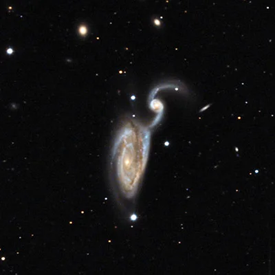 Heron Galaxy, NGC 5395